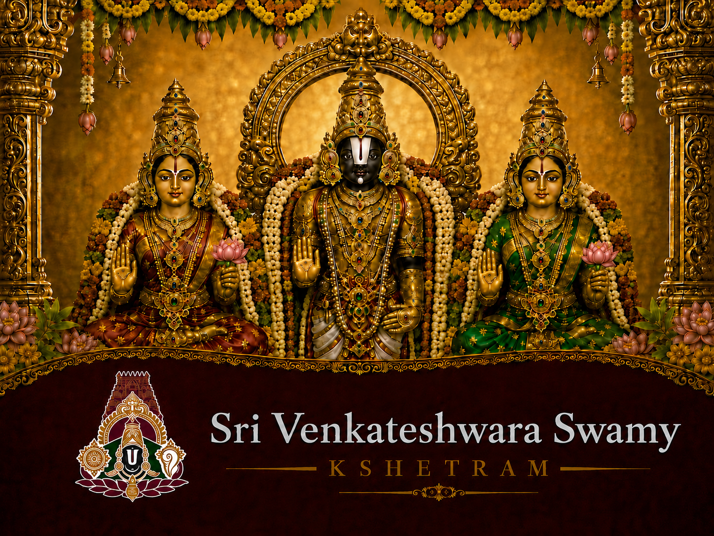 Sri Venkateshwara Swamy with divine consorts